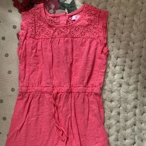 Pink Eyelet Romper